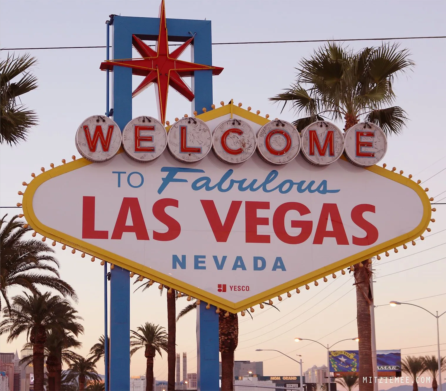 photograph of the Las Vegas sign